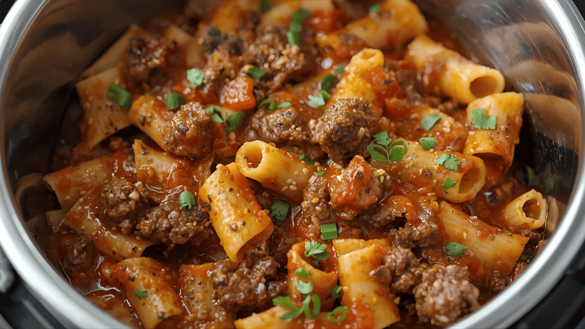 Instant Pot Ground Beef Pasta
