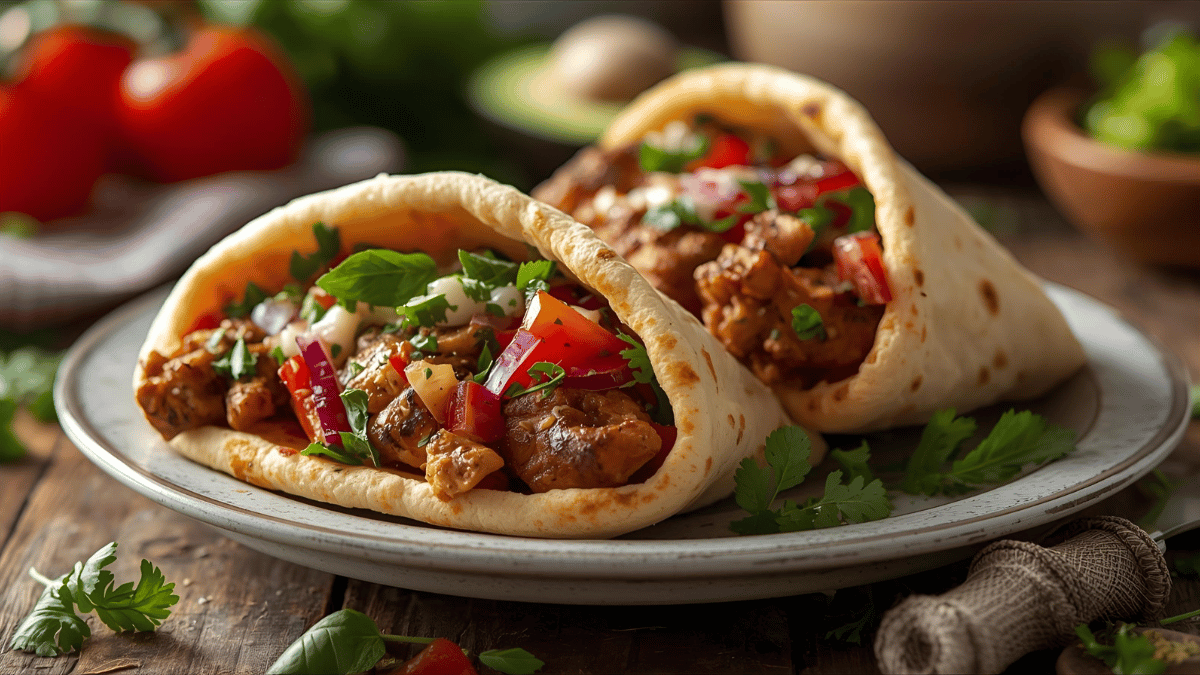 Mediterranean Chicken Pita Pockets
