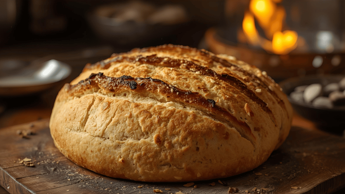 4-Ingredient Bread (No Yeast, No Dutch Oven)