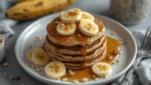 Banana Oat Pancakes