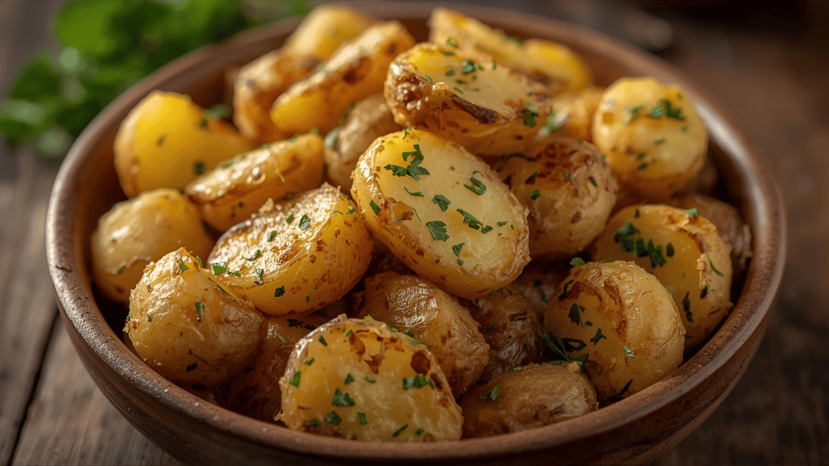 Butter-Herbed Smashed Potatoes