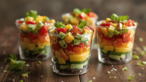 Rainbow Salad Cups
