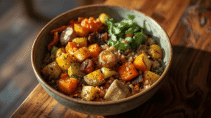 Roasted Vegetable Quinoa Bowl