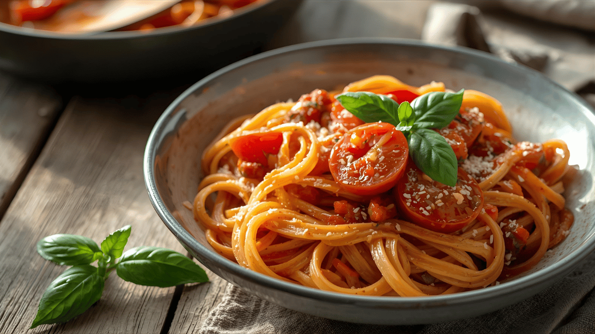 Tomato Basil One-Pot Pasta