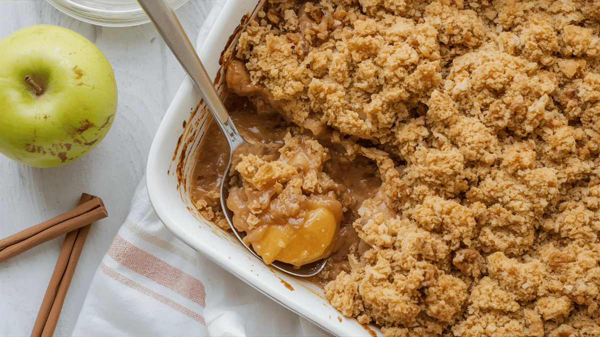 Warm Apple Cinnamon Crumble