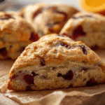 Cranberry Orange Sourdough Scones