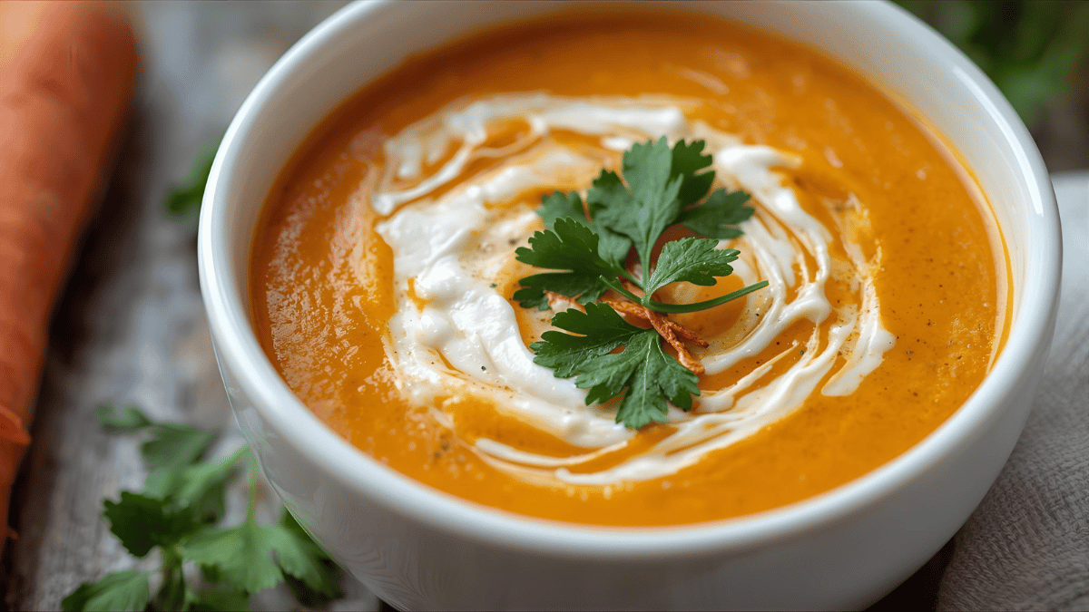 Creamy Carrot Coconut Soup — A Sunset for the Soul