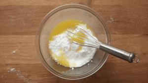 In a small bowl, whisk together:
Powdered sugar
Orange juice (just enough to get a slow-drizzling consistency)
Start with a small splash of juice and add more drop by drop. You want it thick enough to cling but loose enough to drizzle.
Taste it. If you like things more tart, add a little more juice or even a tiny pinch of zest.
