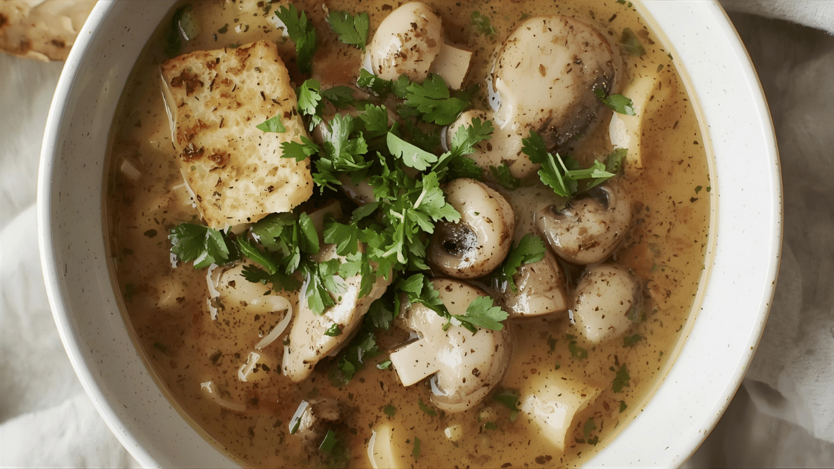 Mushroom Thyme Soup