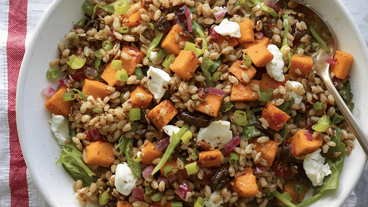 Warm Sweet Potato & Brown Rice Comfort Salad