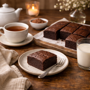 This cake doesn’t need frosting. It doesn’t need decoration. A simple slice is enough.

Serve it with:

Tea
Warm milk
Quiet music
A slow moment