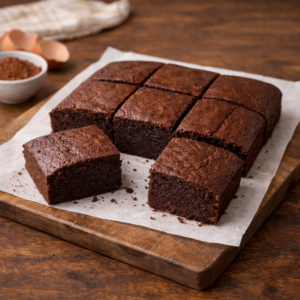 When fully cooled, lift the cake out and slice gently. The texture will be soft, smooth, and slightly fudgy. It doesn’t crumble. It melts quietly with each bite.