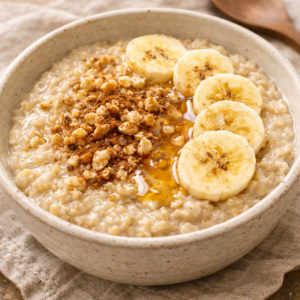 Warm Oats with Banana and Honey