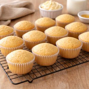When the cupcakes come out of the oven, let them cool completely. This step allows the texture to settle and the flavor to soften. Cooling is part of the rhythm. It’s a reminder that not everything needs to happen immediately.