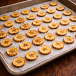 Let them rest on the tray. As they cool, the texture settles. Crunch appears quietly.