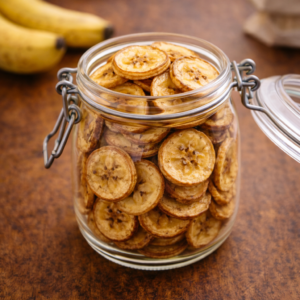 Once fully cooled, store the chips in an airtight container. Keep them at room temperature. They stay best for a few days, though they rarely last that long.